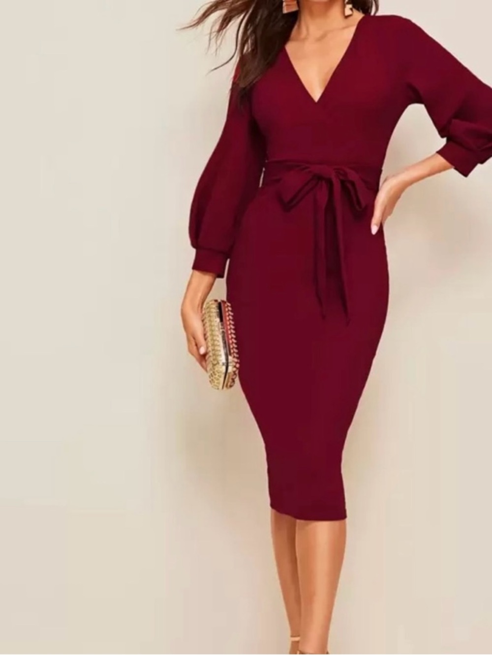 Burgundy Dress